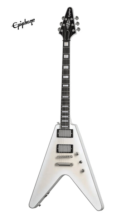 Epiphone Flying V Prophecy Electric Guitar with Premium Gig Bag - Aged White Tiger