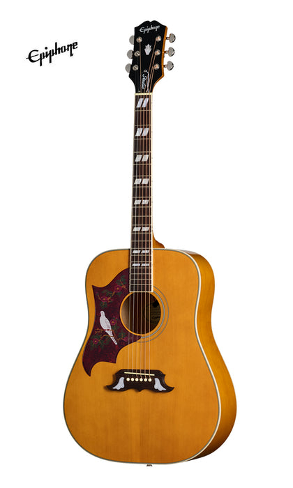 Epiphone Dove Studio Left-handed Acoustic-electric Guitar - Antique Natural
