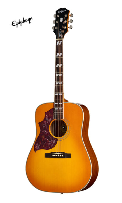 Epiphone Hummingbird Studio Left-handed Acoustic-electric Guitar - Heritage Cherry Sunburst