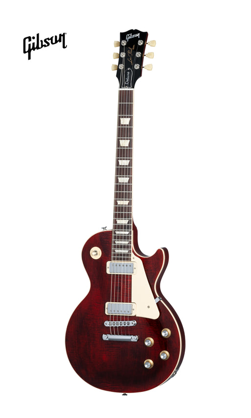 GIBSON LES PAUL DELUXE 70S ELECTRIC GUITAR - WINE RED - Music Bliss Malaysia