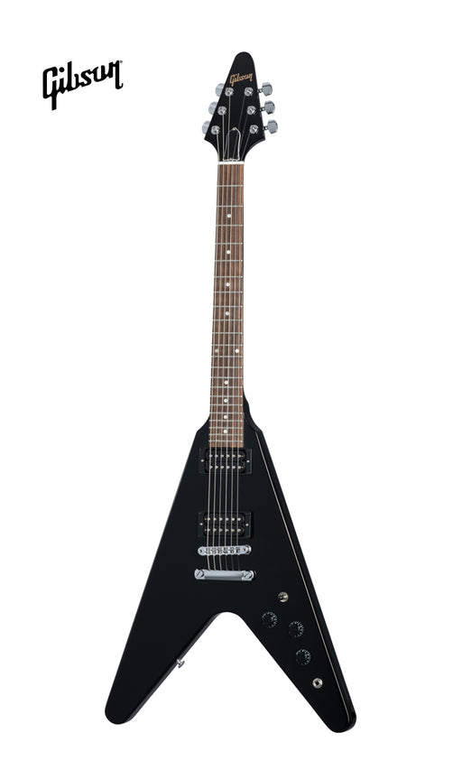 GIBSON 80S FLYING V SOLIDBODY ELECTRIC GUITAR - EBONY - Music Bliss Malaysia