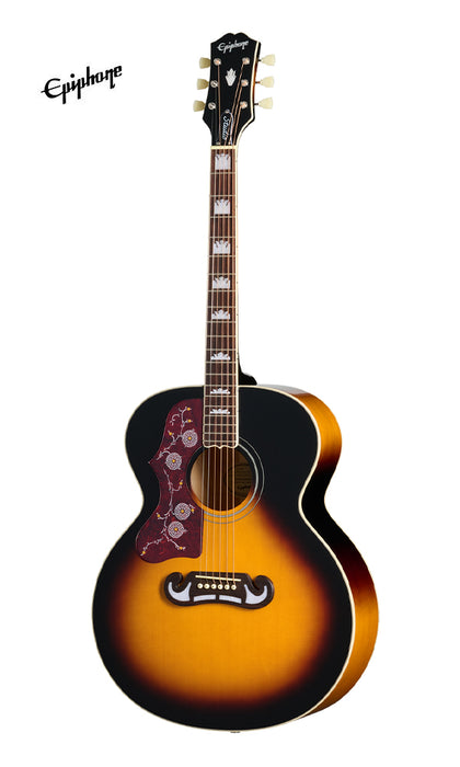 Epiphone J-200 Studio Left-handed Acoustic-electric Guitar - Vintage Sunburst
