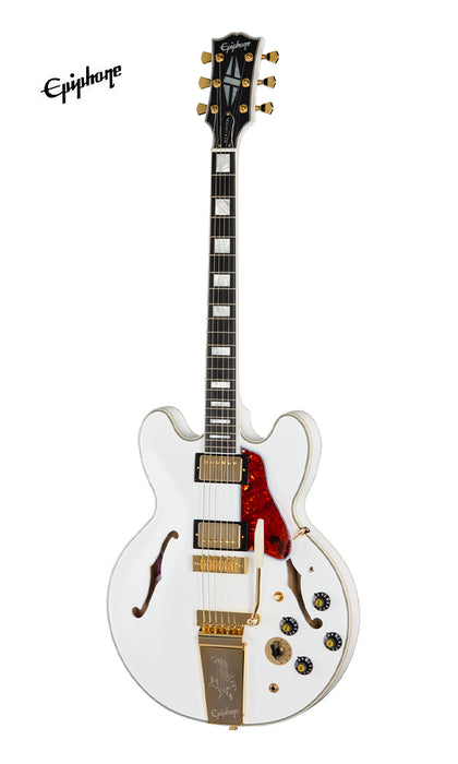 Epiphone Inspired by Gibson Custom Alex Lifeson 1976 ES-355 Reissue Electric Guitar - Alpine White