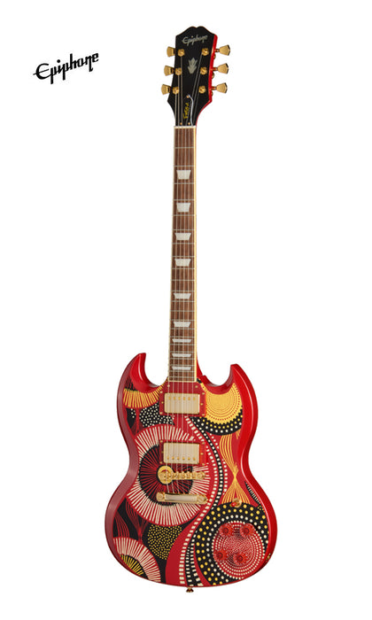 Epiphone Fatoumata Diawara Signature SG Electric Guitar - Ember Red w/ Graphic