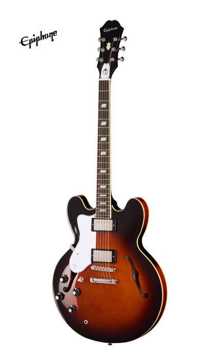 Epiphone Bonehead Riviera Left-handed Electric Guitar - Dark Tobacco Sunburst