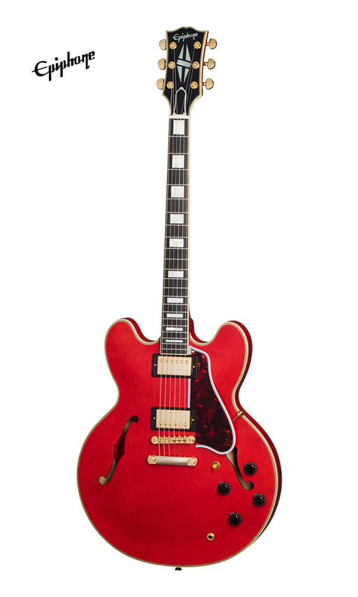 (Epiphone Inspired by Gibson Custom) Epiphone 1959 ES-355 Semi-Hollowbody Electric Guitar - Cherry Red - Music Bliss Malaysia