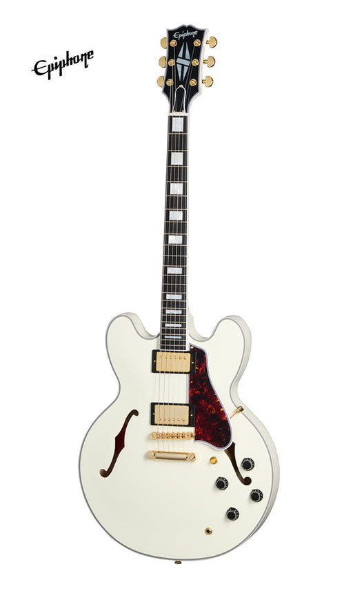 (Epiphone Inspired by Gibson Custom) Epiphone 1959 ES-355 Semi-Hollowbody Electric Guitar - Classic White
