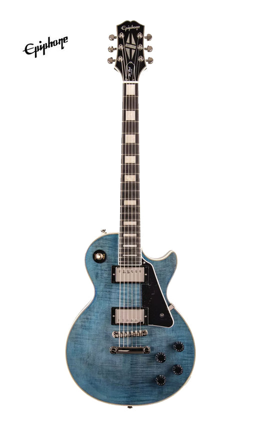 Epiphone Limited Edition Les Paul Custom Figured Electric Guitar - Translucent Blue