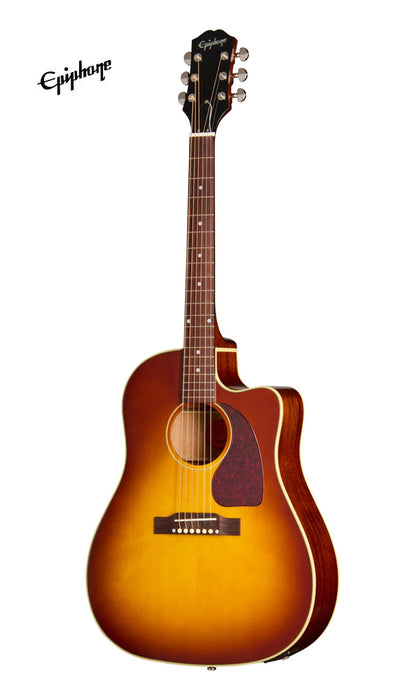 Epiphone Inspired by Gibson J-45 Standard EC Acoustic-electric Guitar - Honeyburst
