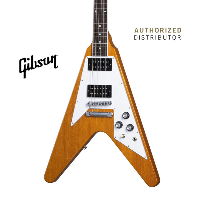 GIBSON 70S FLYING V ELECTRIC GUITAR - ANTIQUE NATURAL