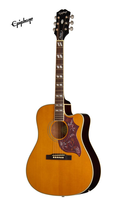 Epiphone Hummingbird Studio EC Acoustic-Electric Guitar - Antique Natural