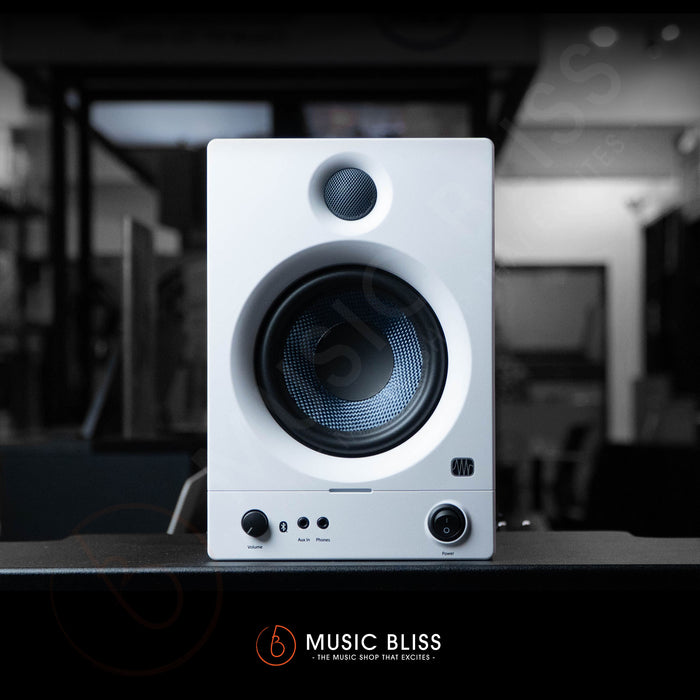PreSonus Eris 5BT (2nd Generation) 5.25-inch Powered Bluetooth Studio Monitors Pair - White