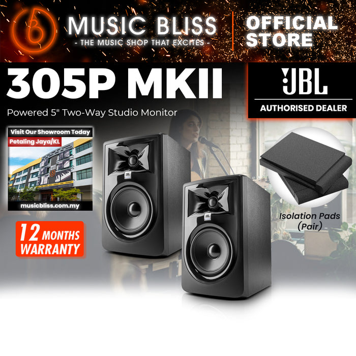 JBL 305P MKII Powered 5" 2-Way Studio Monitor