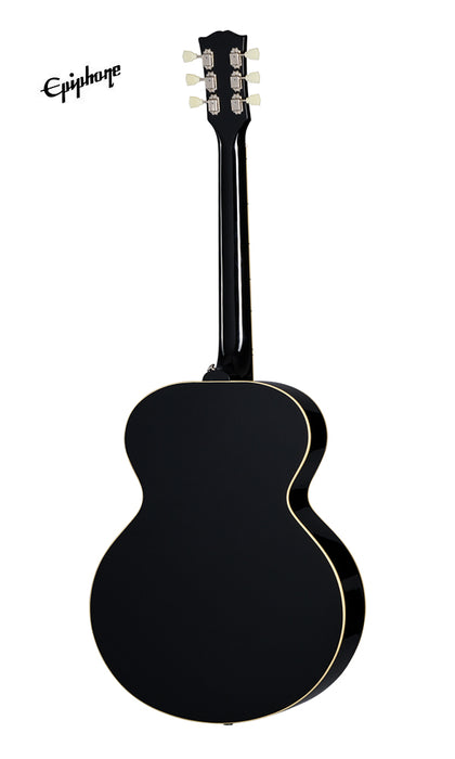 (Epiphone Inspired by Gibson Custom) Epiphone J-180 LS Acoustic-Electric Guitar - Ebony - Music Bliss Malaysia