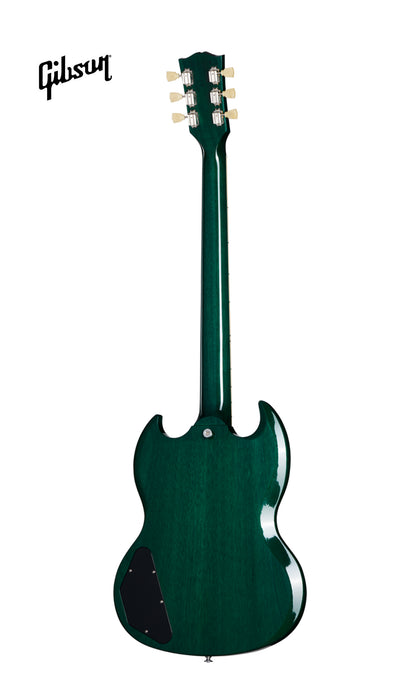 GIBSON SG STANDARD '61 STOPBAR ELECTRIC GUITAR - TRANSLUCENT TEAL - Music Bliss Malaysia