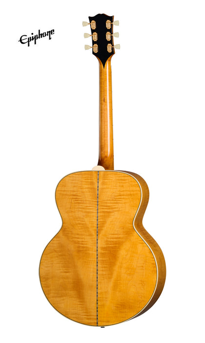(Epiphone Inspired by Gibson Custom) Epiphone 1957 SJ-200 Acoustic-Electric Guitar - Antique Natural - Music Bliss Malaysia