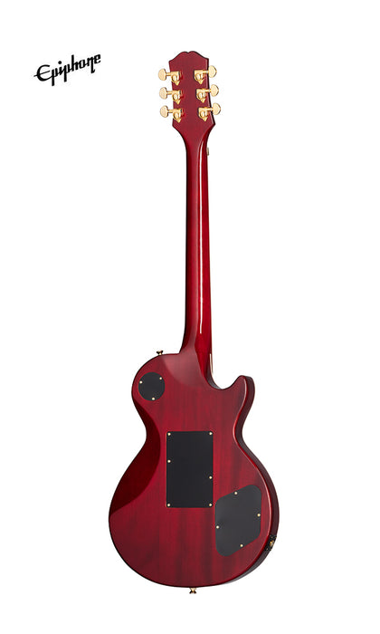 Epiphone Alex Lifeson Les Paul Custom Axcess Left-handed Electric Guitar, Case Included - Ruby - Music Bliss Malaysia