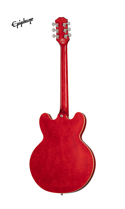 Epiphone Marty Schwartz ES-335 Semi-hollowbody Electric Guitar, Case Included - Sixties Cherry - Music Bliss Malaysia