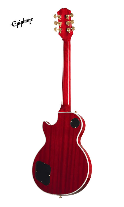 Epiphone Les Paul Custom Figured Electric Guitar with Premium Gig Bag - Heritage Cherry Sunburst