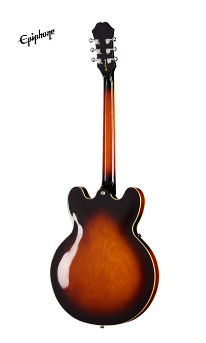 Epiphone Bonehead Riviera Left-handed Electric Guitar - Dark Tobacco Sunburst