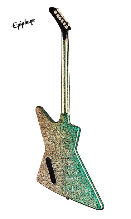 Epiphone Lzzy Hale Explorer Custom Electric Guitar - Black Diamond Holographic Sparkle