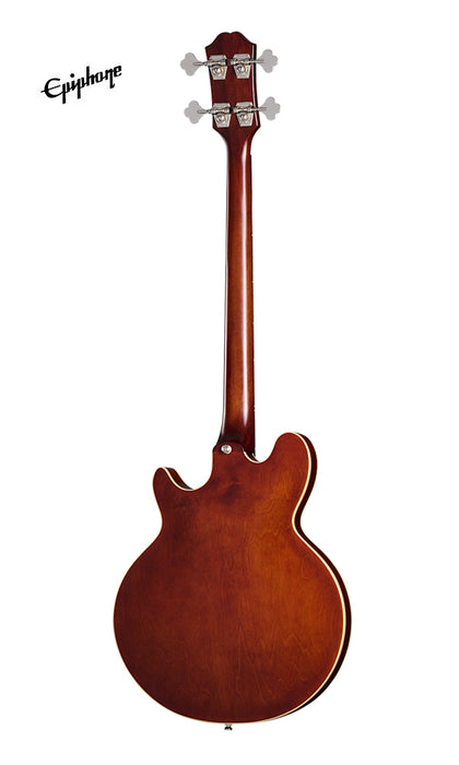 Epiphone Jack Casady Fretless Signature Bass Guitar - Aged Royal Tan