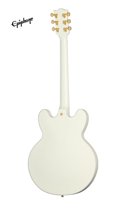 (Epiphone Inspired by Gibson Custom) Epiphone 1959 ES-355 Semi-Hollowbody Electric Guitar - Classic White