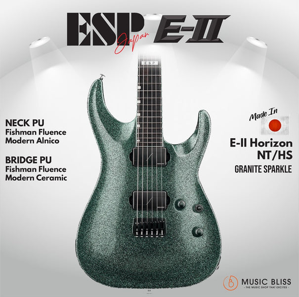 ESP Japan E-II Horizon NT/HS Electric Guitar - Granite Sparkle  