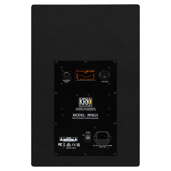 KRK ROKIT 8 G5 8" Powered Studio Monitor with with Studio Monitor Isolation Pads - Pair