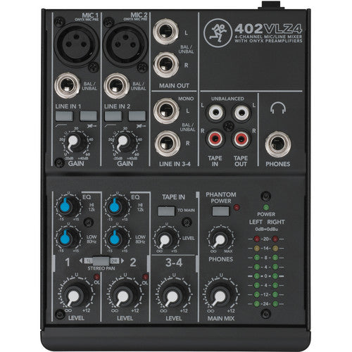 Mackie 402VLZ4 4-channel Compact Analog Mixer - Music Bliss Malaysia