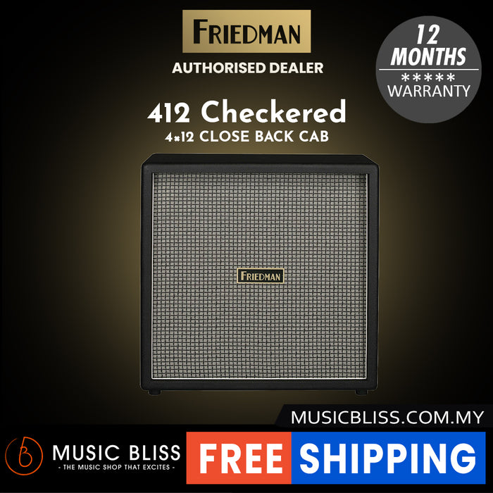 Friedman 412 Checkered 100-watt 4x12" Extension Cabinet
