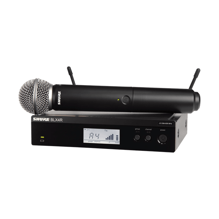 Shure BLX24R/SM58 Handheld Wireless System, BLX4R Wireless Transmitter & BLX2/SM58 Handheld Transmitter