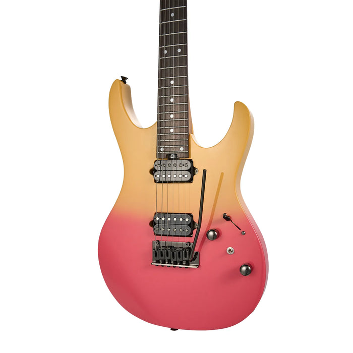 Mooer MMT50 Electric Guitar - Yellow Pink Gradient