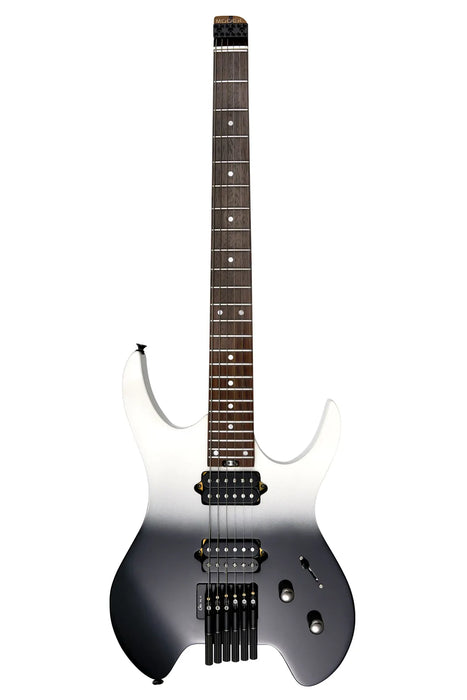 Mooer MHL50 Headless Electric Guitar - Black White Gradient