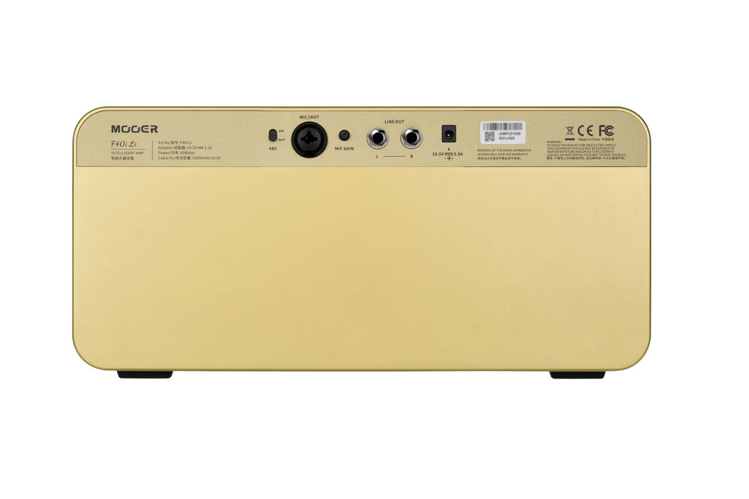 Mooer F40i AI Intelligent Amp with Lithium Battery - Imperial Gold