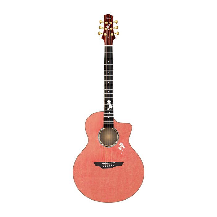 Trumon Sakura 520 TF PK Solid Germany Spruce top/ Figured maple Acoustic Guitar