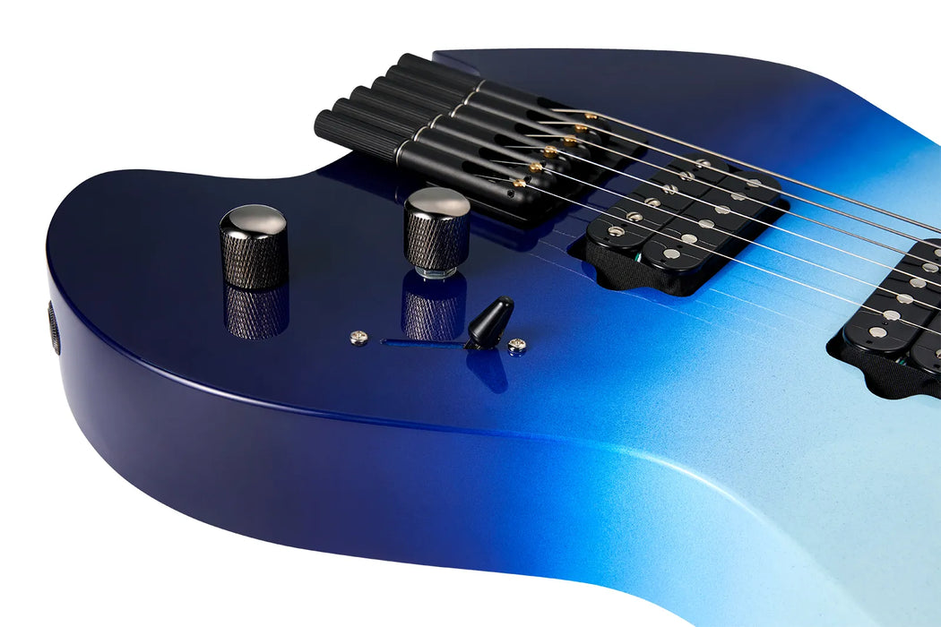 Mooer MHL50 Headless Electric Guitar - Sky Blue Gradient