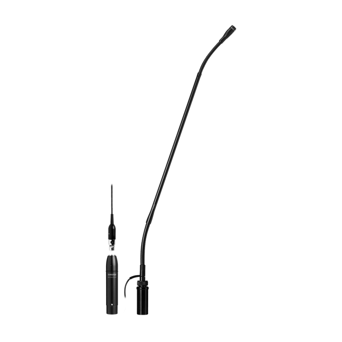 Shure MX418SE/S 18" Supercardioid Gooseneck Microphone with Flange Mount and 10' Side Exit Cable