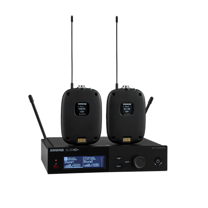 Shure SLXD14D+ Dual Wireless Bodypack System