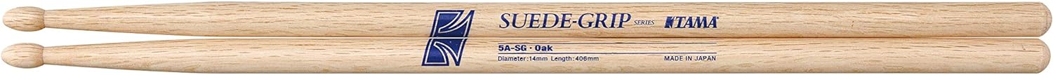 Tama 5A-SG Suede-Grip Oak Drum Stick - Music Bliss Malaysia