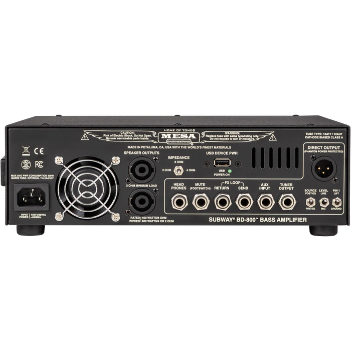 Mesa/Boogie Bass 800D 800-watt Bass Amplifier Head - UK