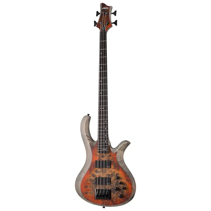 Schecter Riot-4 Electric Bass Guitar - Inferno Burst