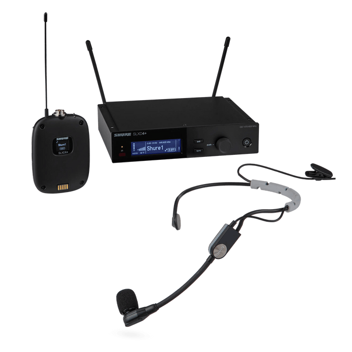 Shure SLXD14/SM35 Wireless System with SLXD1 Bodypack Transmitter and SM35 Headset Microphone