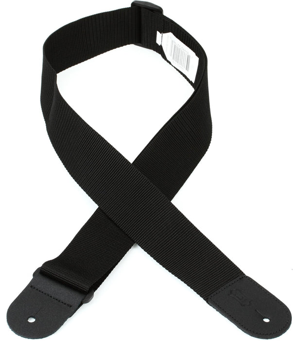 Levy's M8POLY Woven Polypropylene Guitar Strap - Black