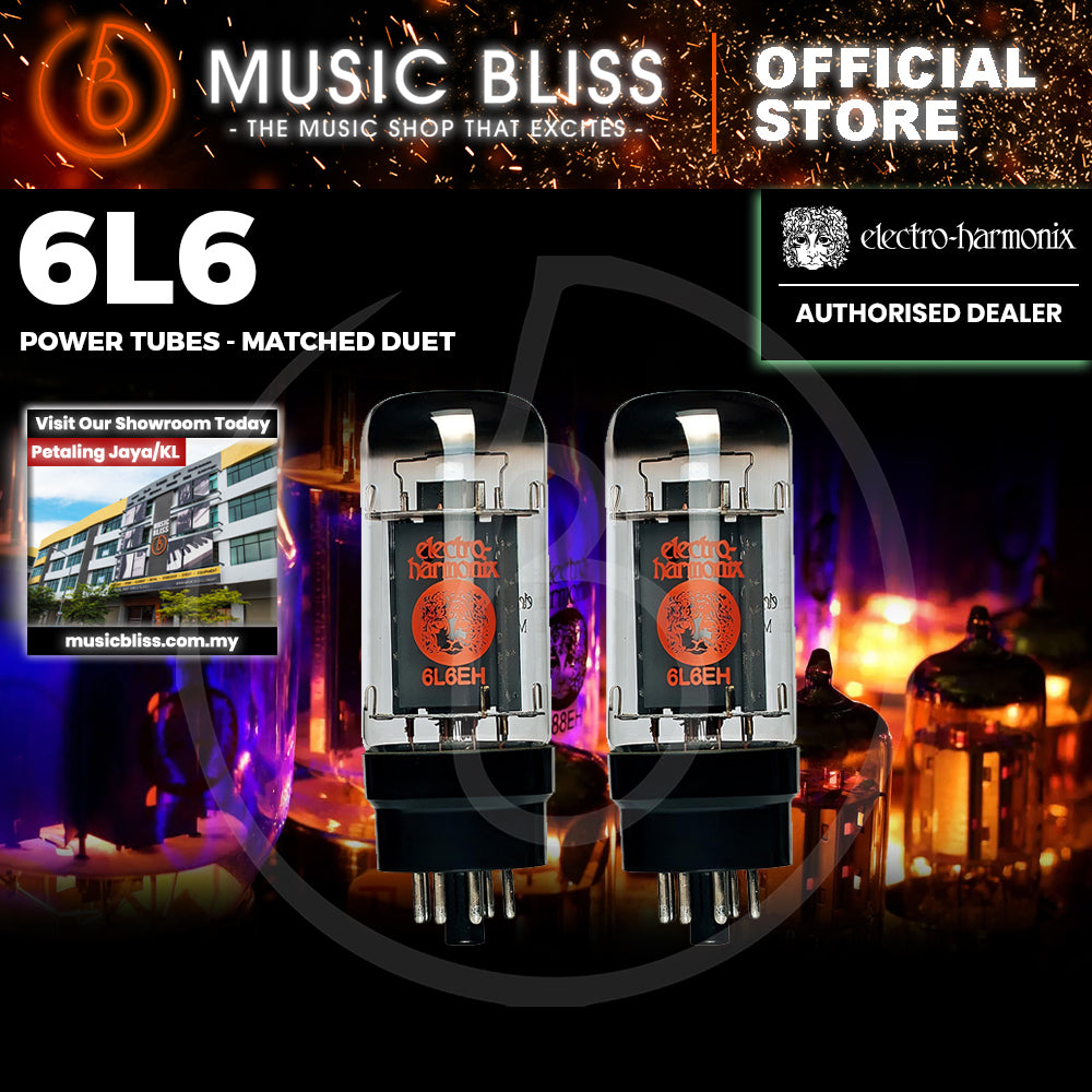 Electro Harmonix 6L6 Power Amp Tubes - Matched Pair (Electro-Harmonix ...