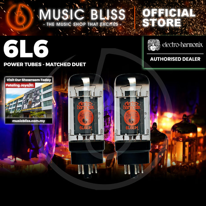 Electro Harmonix 6L6 Power Amp Tubes - Matched Pair [2 Tubes]
