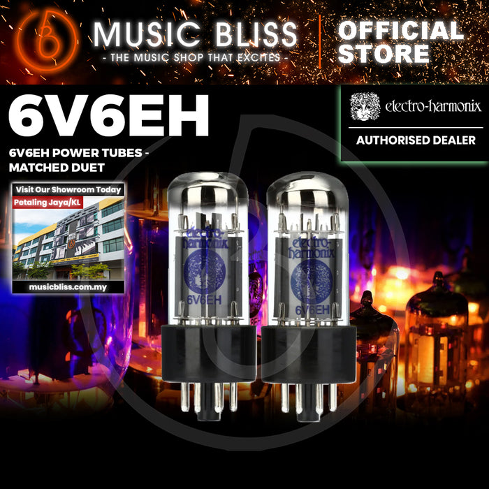 Electro Harmonix 6V6 Power Amp Tubes - Matched Pair [2 Tubes]