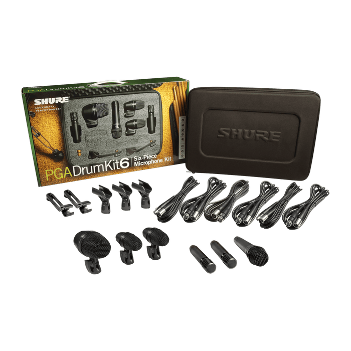 Shure PGADRUMKIT6 6-piece Drum Microphone Kit