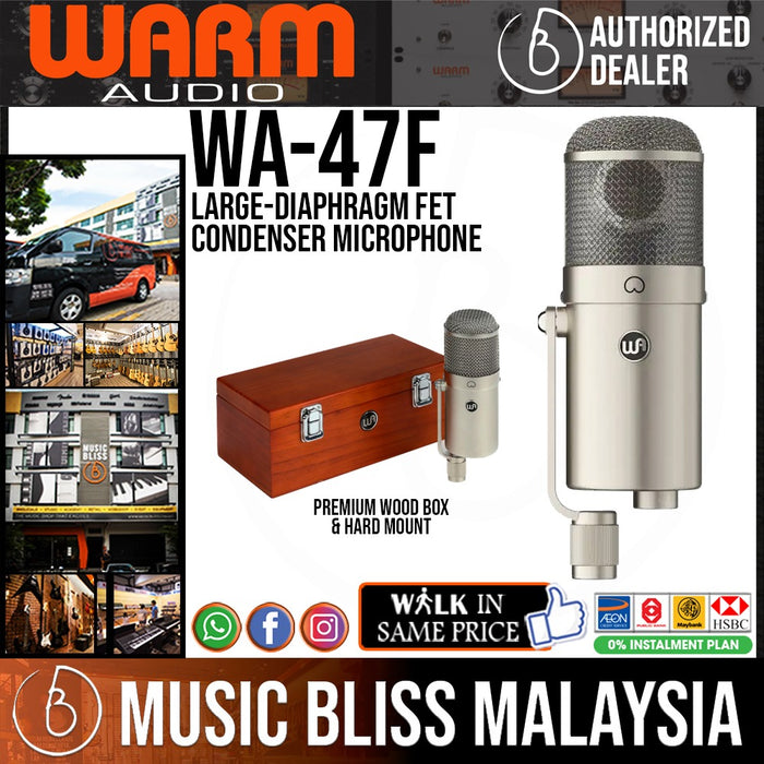 Warm Audio WA-47F Large-diaphragm FET Condenser Microphone - Music Bliss Malaysia