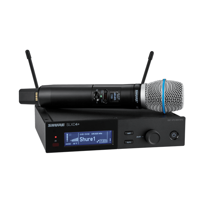 Shure SLXD24/B87A Wireless System with Beta 87A Handheld Transmitter